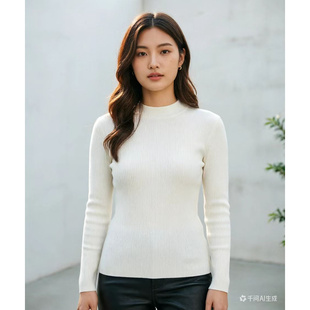 女EWD366M092DX 100%绵羊毛套头针织衫 ELLASSAY歌力思秋季 新款