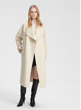 ELLASSAY歌力思秋冬新款绵羊毛时尚保暖毛呢外套EWB354D01600