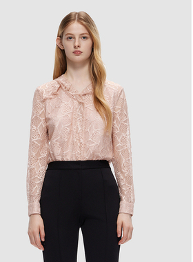 ELLASSAY歌力思秋季新款时尚通勤百搭淑女气质衬衫女EWE333C02500