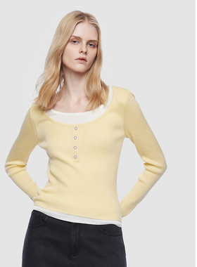 ELLASSAY歌力思2026春季新款简约温婉娴静毛针织衫女EWD365M032DX