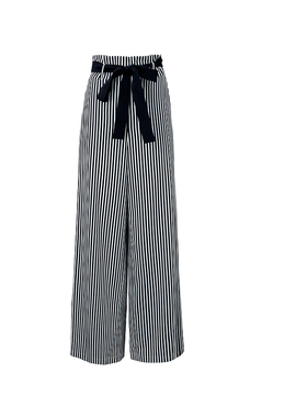 ELLASSAY歌力思秋季新款条纹百搭休闲裤女EWE346K01900