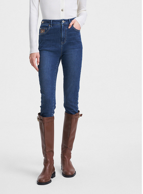 ELLASSAY歌力思春季新款复古紧身棉简约牛仔裤女EWW351N06400