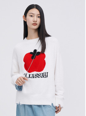 ELLASSAY歌力思春季新款时尚简约百搭套头毛衫女EWV341M00700