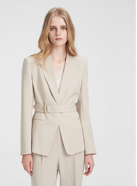 ELLASSAY歌力思春季新款三醋酸宽肩收腰西装女EWE351T01500