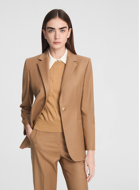 ELLASSAY歌力思秋季新款绵羊毛立体剪裁气质西装女EWE353T01300