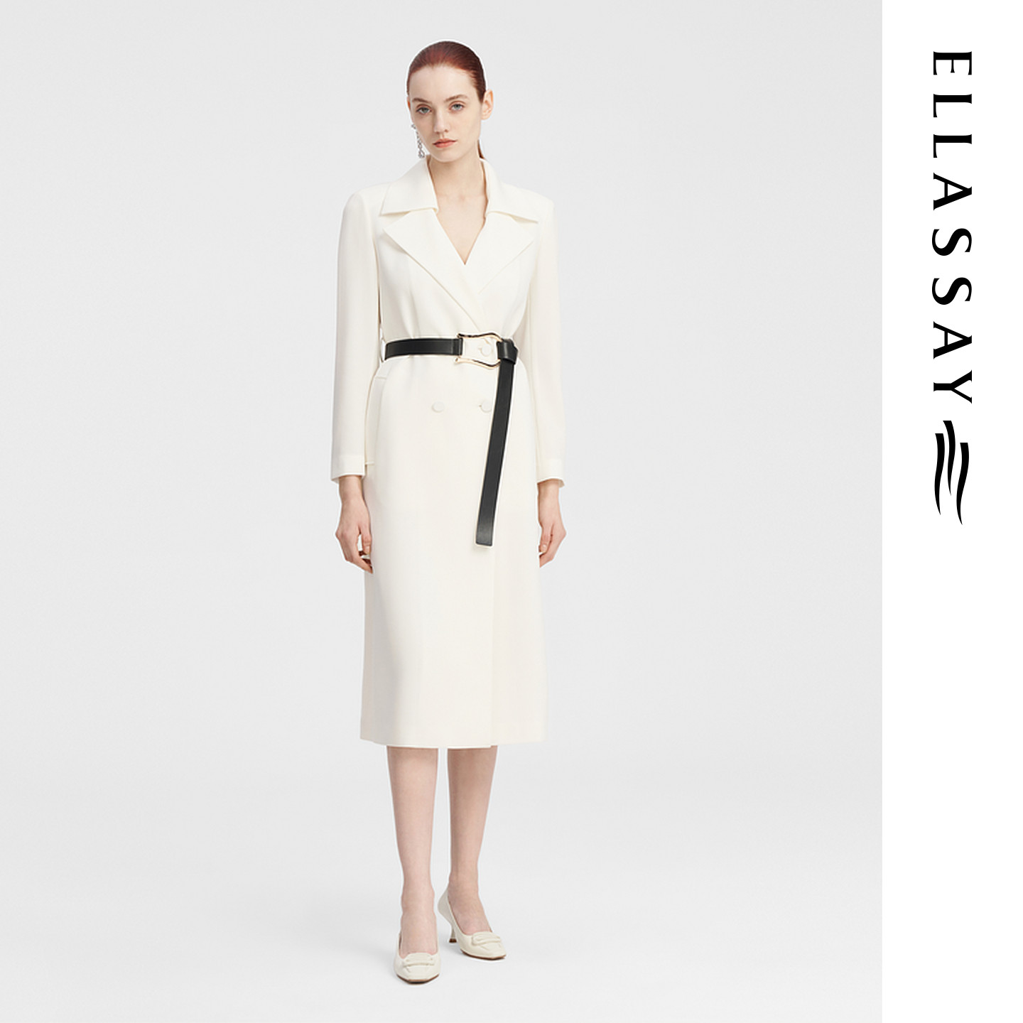 ELLASSAY歌力思秋冬新款简约优雅风风衣女EWF343F00700