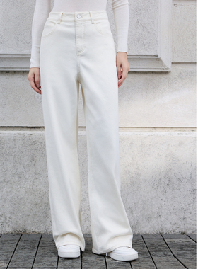 ELLASSAY歌力思2025秋季新款棉舒适简约直筒牛仔裤女EWD363N01100