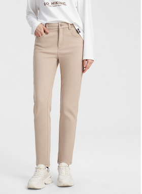 ELLASSAY歌力思秋冬新款棉感磨毛底布牛仔裤女EWV343N00100