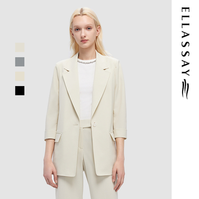ELLASSAY歌力思春夏新款经典廓形通勤职场气质西装女EWD352T02300
