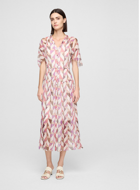 ELLASSAY歌力思夏季新款收腰散摆真两件连衣裙女EWE362Y12000