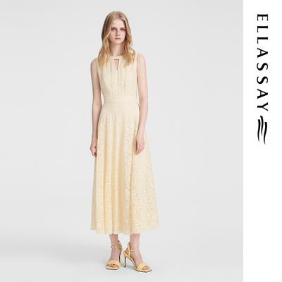 ELLASSAY歌力思夏季新款度假风长款连衣裙女EWE352Y12600