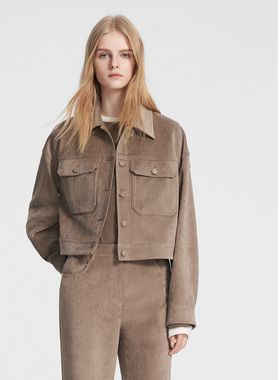 ELLASSAY歌力思秋冬新款复古率性工装夹克短外套女EWA356T00400