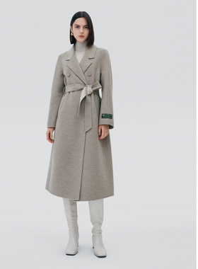 ELLASSAY歌力思冬季新款时尚优雅系带气质羊绒大衣女EWF334D02200