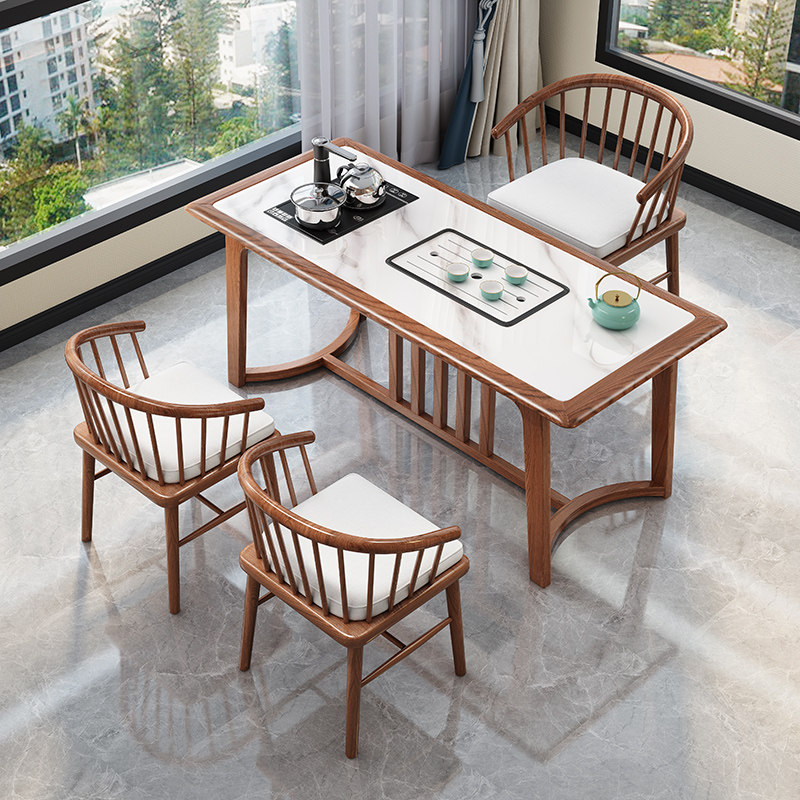 阳台小型实木茶桌椅组合客厅家用茶几岩板喝茶台茶桌2025新款高端,住宅家具,茶几,淘宝优惠券,粉丝福利购,淘宝优惠卷