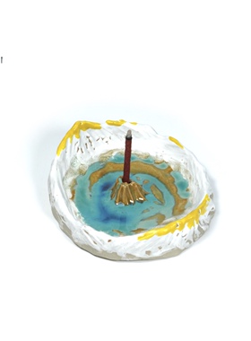 朴古仓 非遗傣陶手工 摆件 香插 雪山香插