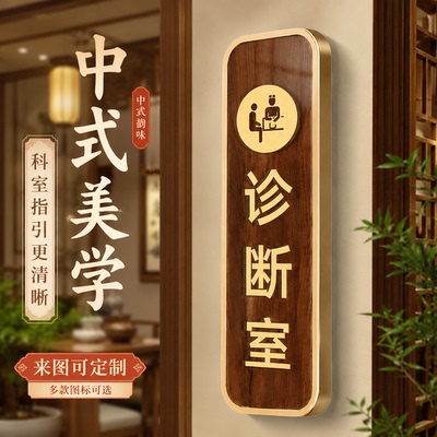 亚克力中医诊室科室门牌定制