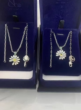 GD权志龙同款雏菊项链S925通体纯银锁骨项链