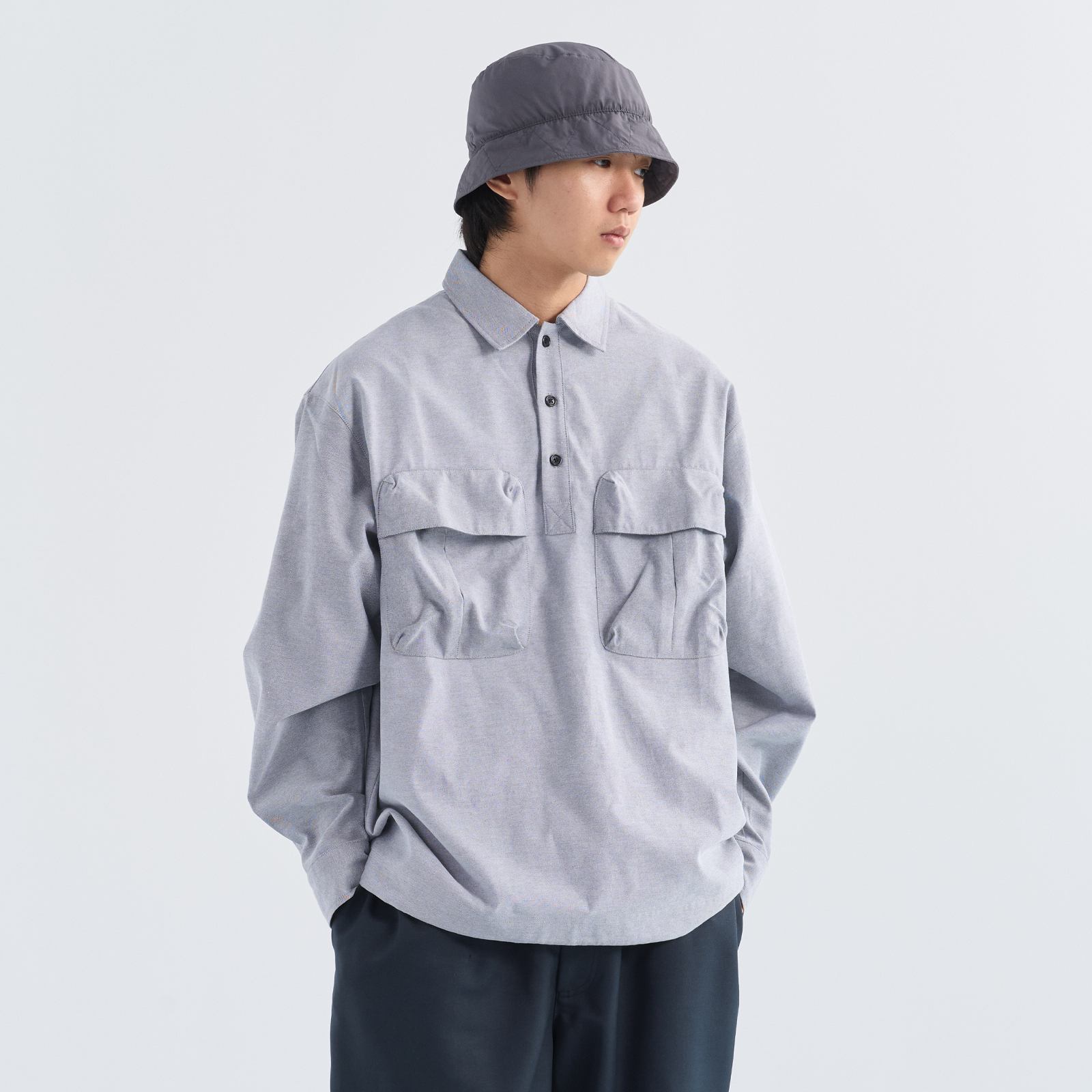 NUMBERSALT翻领长袖日系潮流