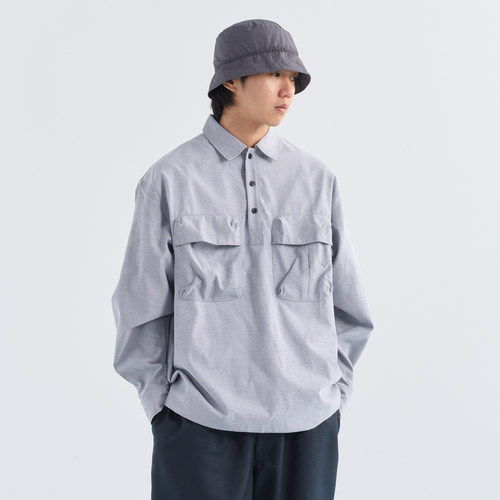 NUMBERSALT翻领长袖日系潮流