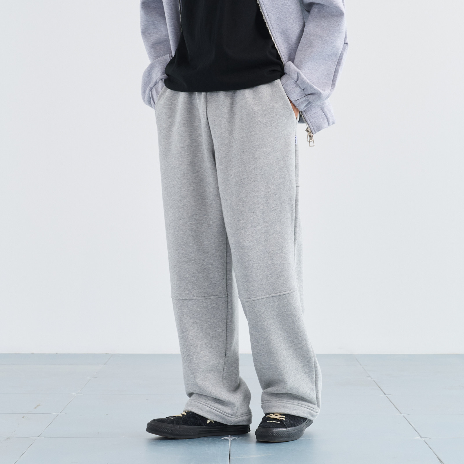 NUMBERSALT盐号24AW秋冬日系休闲百搭保暖加厚卫裤简约宽松休闲裤,男装,卫裤,淘宝优惠券,粉丝福利购,淘宝优惠卷