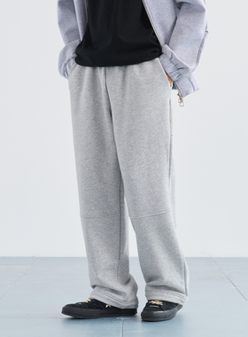 NUMBERSALT盐号24AW秋冬日系休闲百搭保暖加厚卫裤简约宽松休闲裤