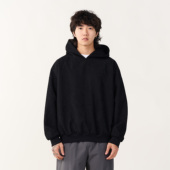 NUMBERSALT25SS春季 日系华夫格连帽卫衣男女宽松圆领长袖 休闲上衣