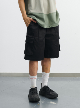 NUMBERSALT盐号24SS新品休闲短裤五分宽松薄款六袋工装百搭休闲裤