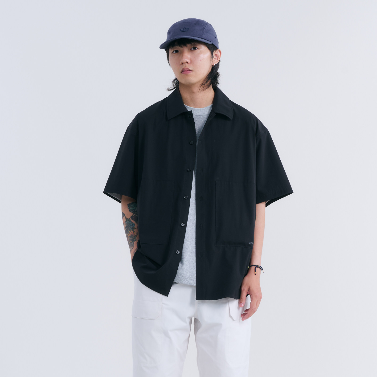 NUMBERSALT盐号2025夏季日系复古素色宽松休闲男工装防晒速干衬衫,男装,衬衫,淘宝优惠券,粉丝福利购,淘宝优惠卷