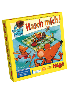 德国haba桌游2400猫抓老鼠快跑302475原装家庭多人4/6/8岁桌游