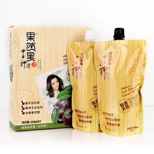 果然黑自然黑清水不沾头皮黑发霜