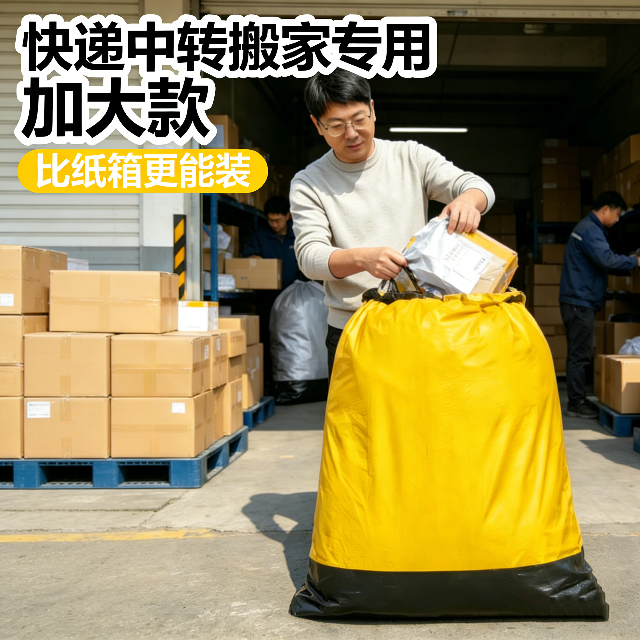 中通韵达圆通申通快递中转袋加厚环保袋物流集包袋定制大号打包袋