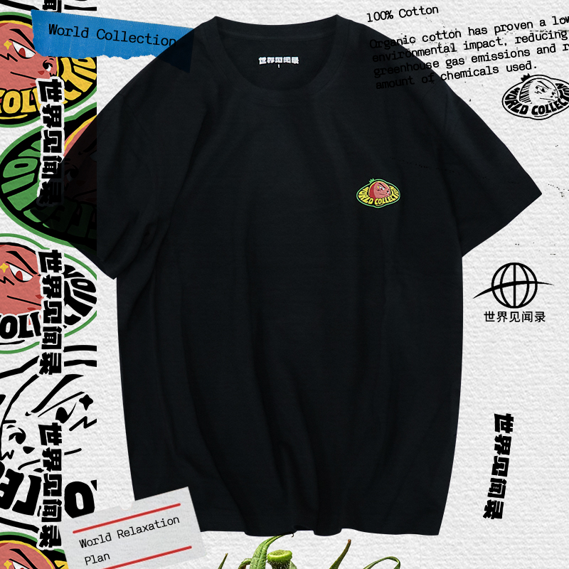 世界见闻录原创小众设计纯棉T恤