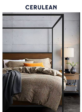 CERULEAN/蔚澜秋冬天丝棉磨毛床上用品四件套 冬天云绒保暖被套