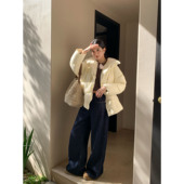 翻领羽绒服女冬季 pusumede 现货6.5折 90白鸭绒保暖面包服外套