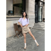 pusumede 显瘦百搭防走光包臀a字短裙 韩版 高腰裙裤 半身裙女夏季