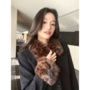 夹克上衣 豹纹毛领拼接外套女设计感小众短款 pusumede千禧Y2K 美式