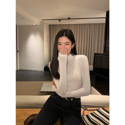 高领打底衫秋季内搭女显瘦上衣