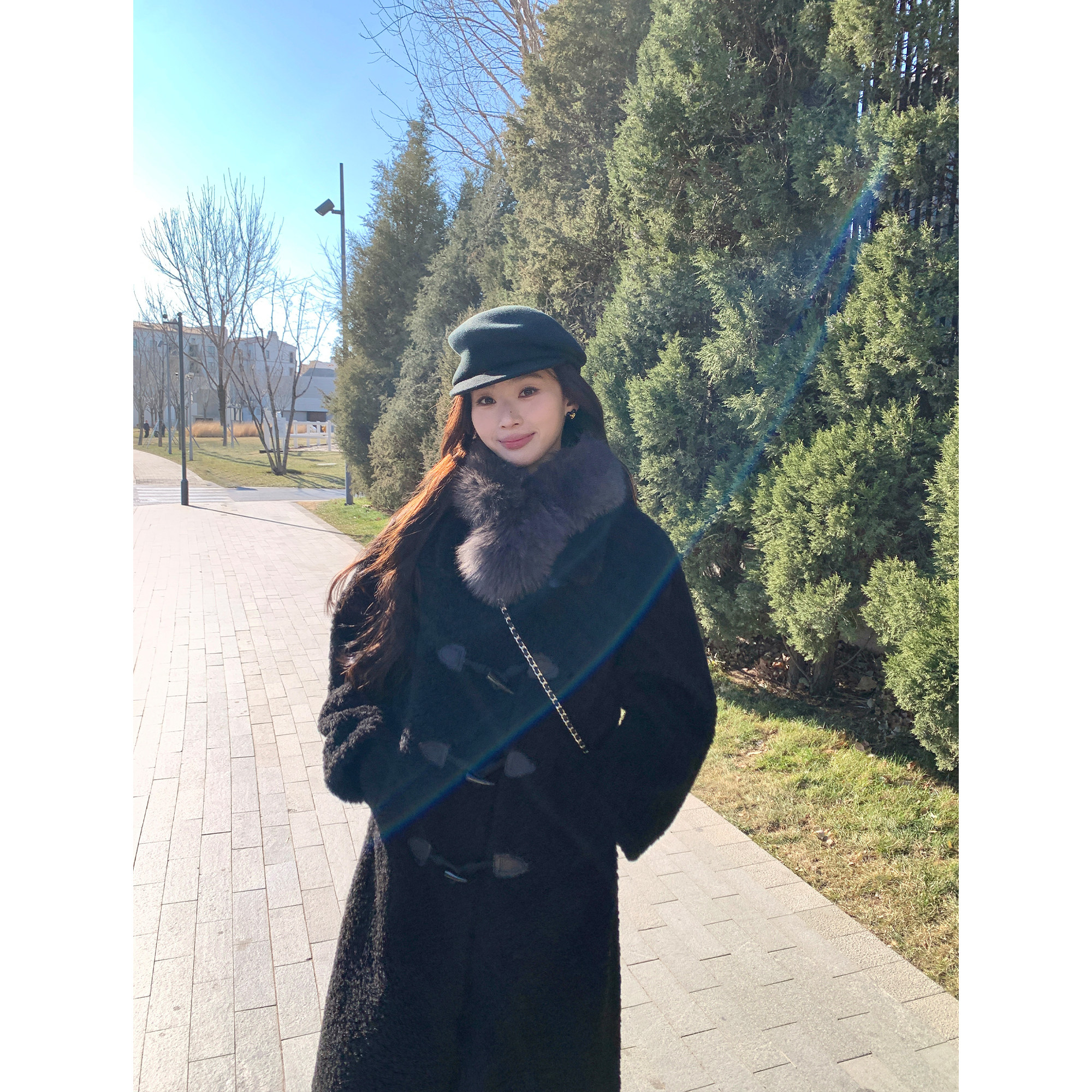 pusumede 复古回潮 仿皮草羊羔毛外套女宽松保暖中长款牛角扣大衣,女装/女士精品,皮草,淘宝优惠券,粉丝福利购,淘宝优惠卷