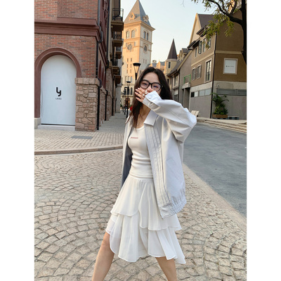 复古翻领夹克外套女设计感小众