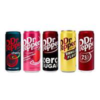 DR PEPPER 330ml Polish imported Cherry-flavored Zero Degree Sugar-free Cola Carbonated drink thumbnail 3