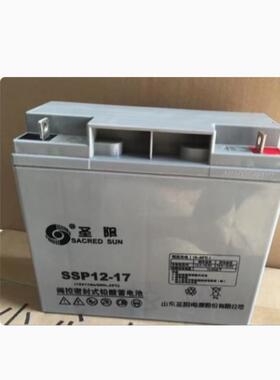 圣阳蓄电池12V17AH铅酸免维护SSP12-17消防门禁UPS直流屏发电厂