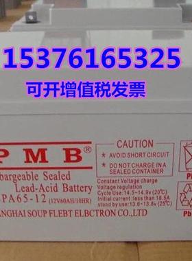 PMB蓄电池LCPA65-12免维护12V65AH消防 通讯 机房 机柜 UPS电源