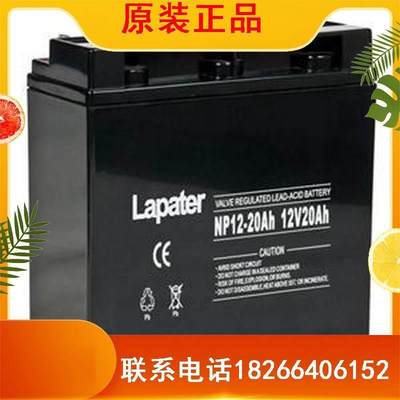 Lapater NP20-12 12V20Ah电池 UPS电池 EPS 直流屏 蓄电池