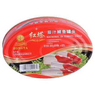 红塔茄汁鲭鱼罐头397g罐下饭即食速食鱼肉佐料番茄鱼单罐