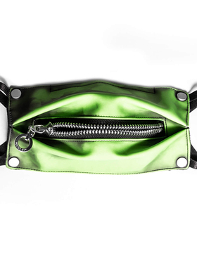 INSIDE OUT 2021黑绿温感变色先锋暗黑原创设计独立链口罩深灰色