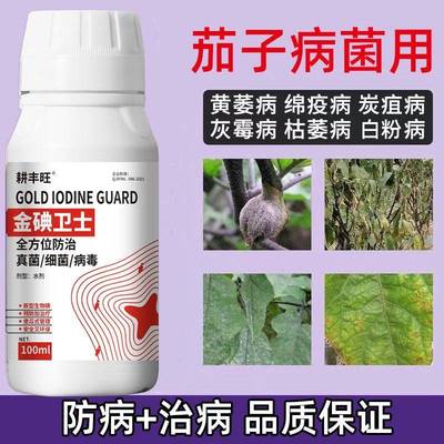 茄子病全治杀菌剂茄子专用药灰霉白粉炭疽枯萎黄萎病毒茄子专用药