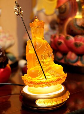 古法真琉璃大愿地藏王菩萨佛像复古结缘家用室内车载车内招财摆件