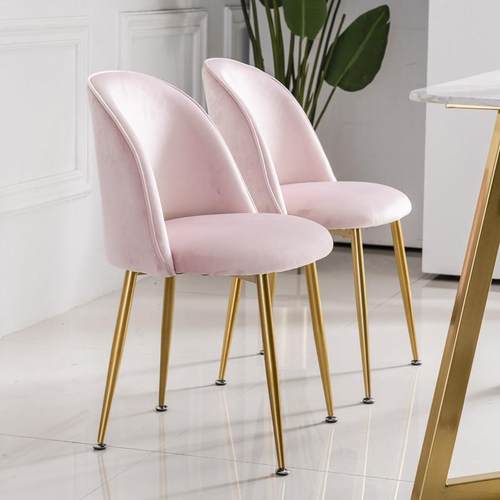 北欧ins风椅 现代简约美甲椅子靠背少女心化妆椅轻奢家用网红餐椅