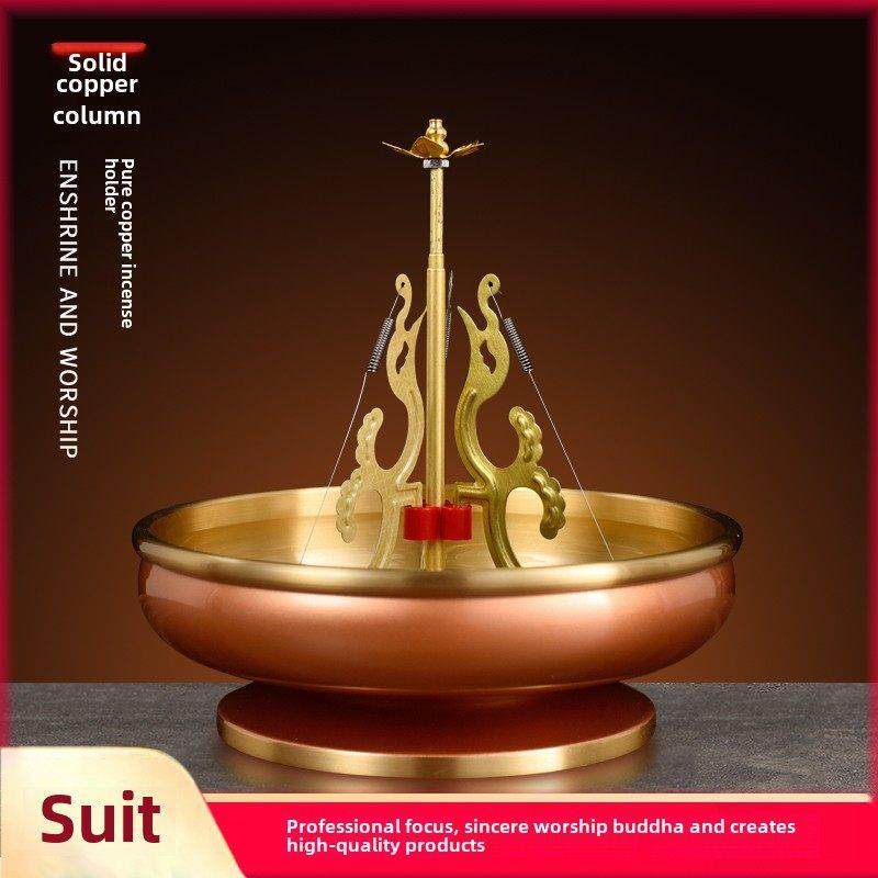 纯铜12小时24盘香架家用檀香香托香座熏香炉可伸缩金属佛具用品,家居饰品,香薰炉,淘宝优惠券,粉丝福利购,淘宝优惠卷