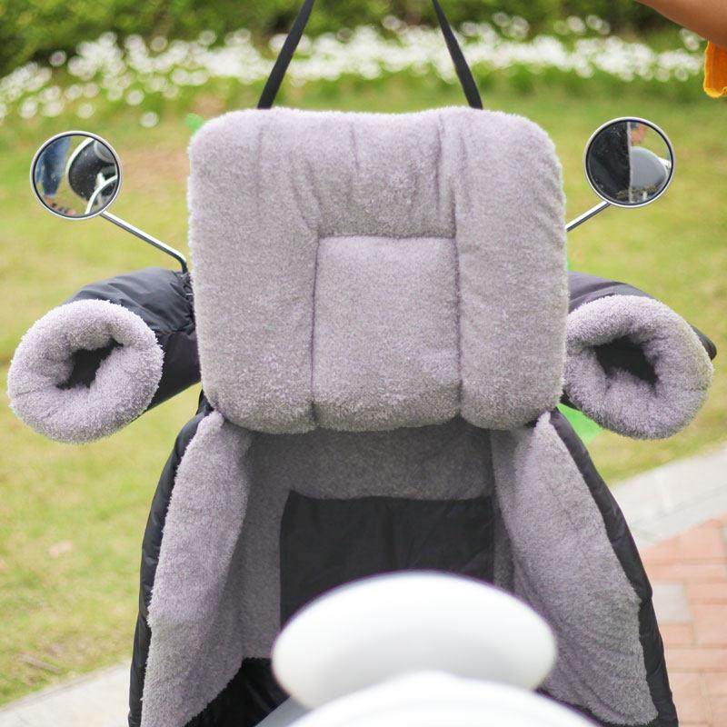 电动机车挡风被秋冬加绒加厚两件式小型电动车电动自行车冬天防水